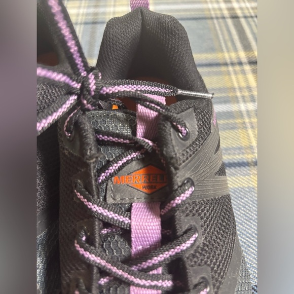 Merrell ASTM F2413-11 Black and Purple Boots 7.5 - Picture 4 of 11